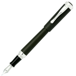 5280 Aspen Matte Carbon Fiber w/Rhodium Fine Fountain Pen