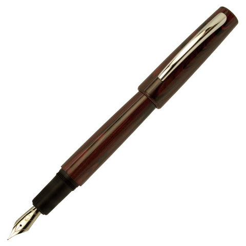 5280 Red Ebonite Medium Fountain Pen w/14kt Gold Nib